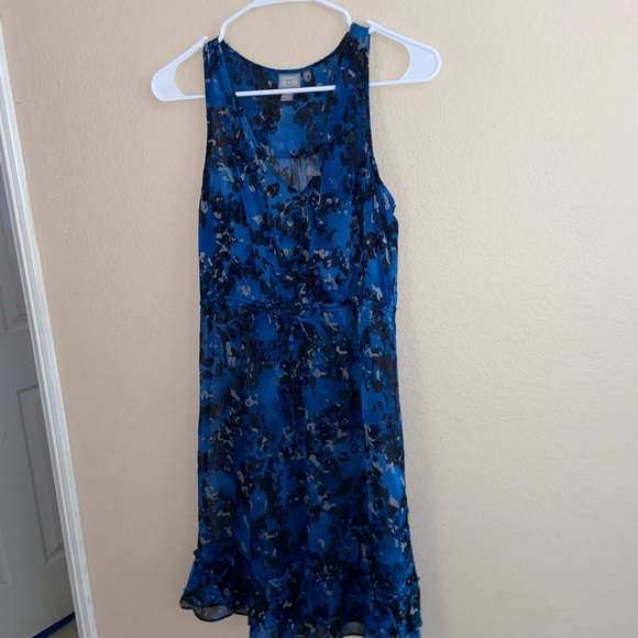 Grunge vibes cheetah print v neckline floral see thru dress cute ruffled bottoms - Picture 6 of 11
